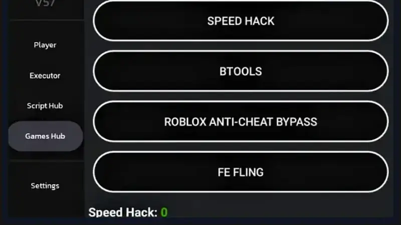 Arceus X Neo mod menu interface detail