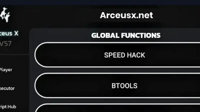 Arceus X Neo mod menu interface detail